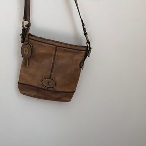 Fossil Leather Crossbody Purse/ Bag